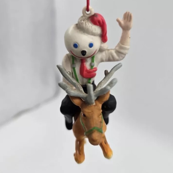 Jack in the Box Riding Reindeer Christmas Ornament - Picture 3 of 3